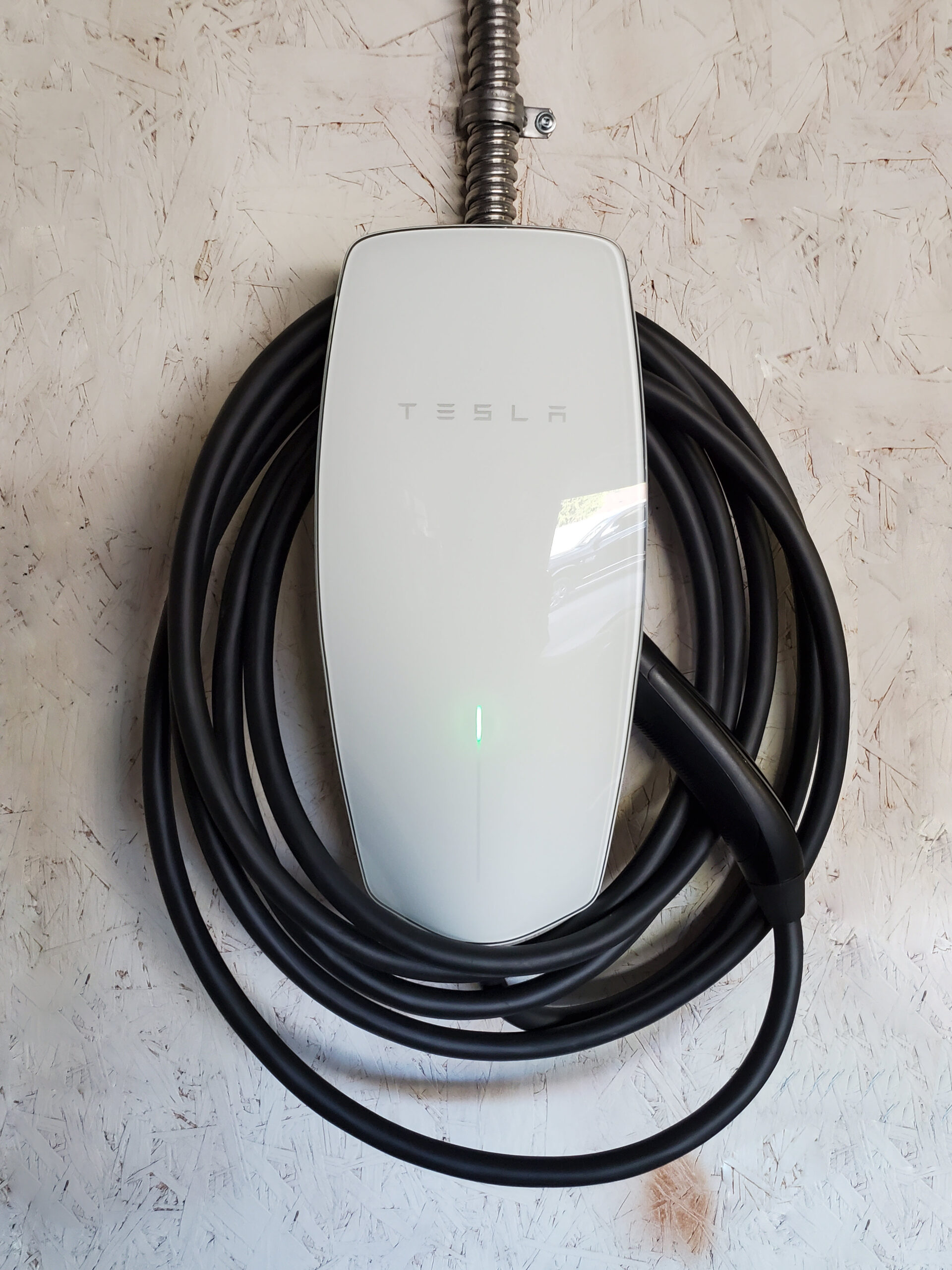 Tesla Charger Hardwired Install by Schwab Electric